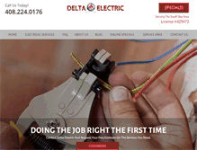Tablet Screenshot of deltaelectric.net